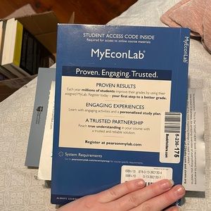 My Econ Lab student access code and etext